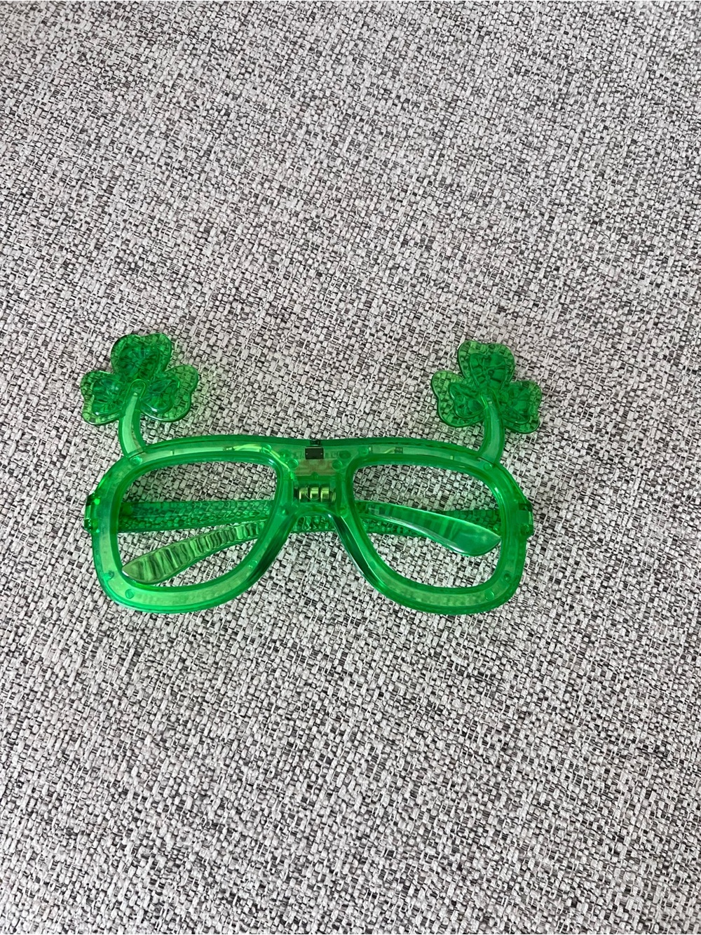 St. Patrick's Day Light Up Glasses Shamrock with 3 Modes